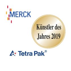 Referencen Logos Tetra Pak, Künstler des Jahres und Merck